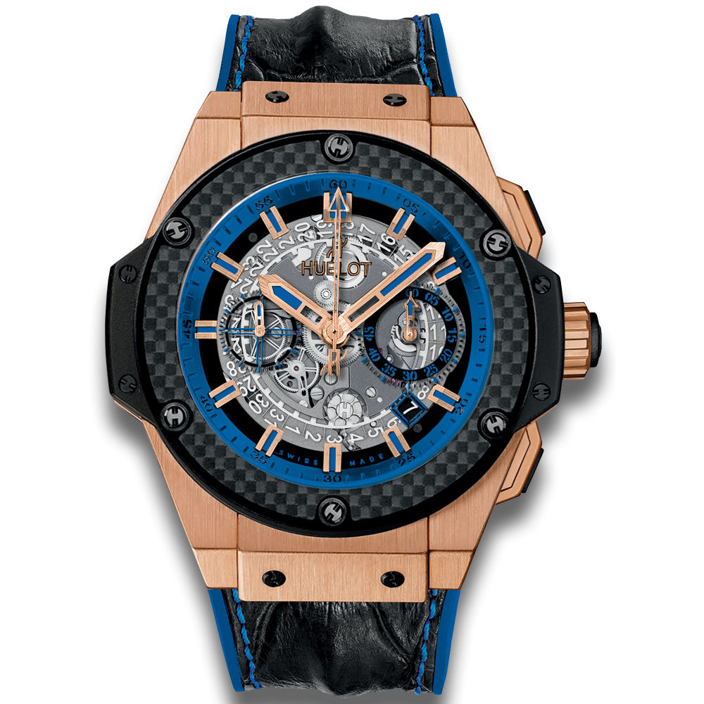 Hublot King Power Unico Gold and Blue 701.OQ.0119.HR watch replica